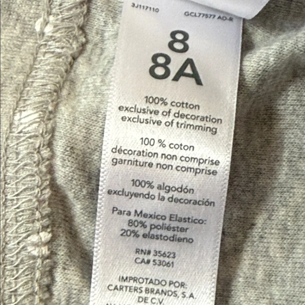 Carter's Girls' Leggings/ pajama bottoms girls size 8